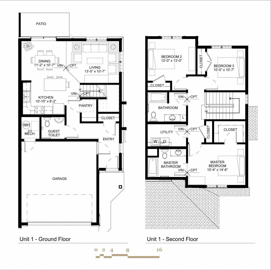 Village Commons Townhomes in Savage, MN Woodhill Floorplan